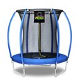 Moxie Moxie Pumpkin-Shaped Outdoor Trampoline Set Top-Ring Frame Safety MXSF03-6-BL